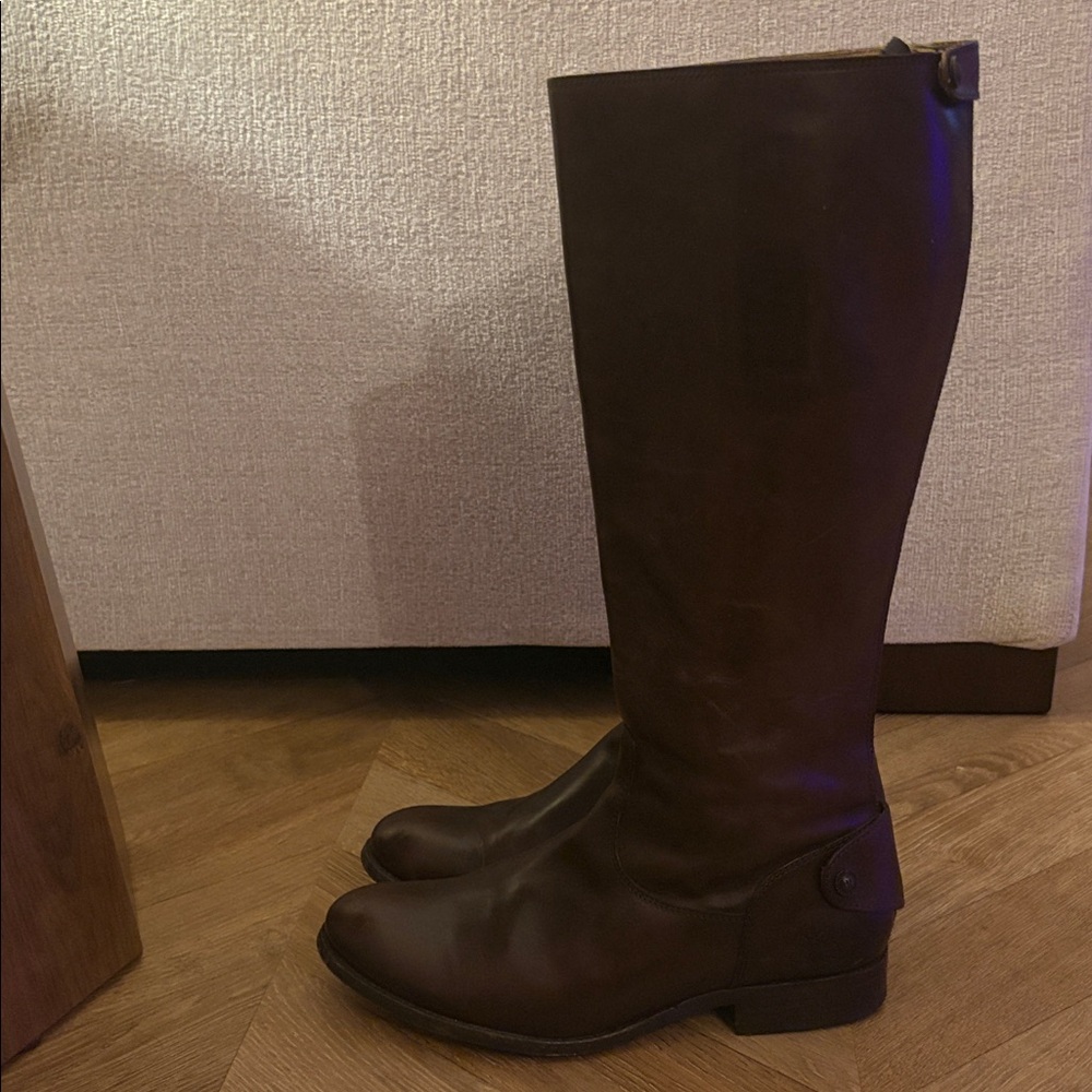 Frye Dark Brown Leather Boots